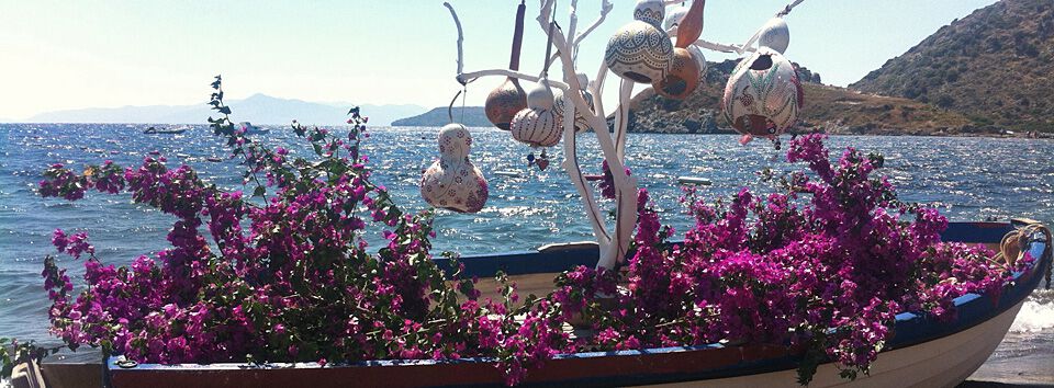 Kunst am Strand bei Bodrum